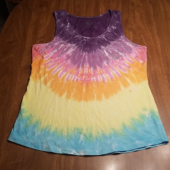🔴SOLD🔴 Ivory Ella rainbow burst tie-dye tank - Picture 4 of 8